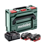 Metabo Battery LiHD  Quick Charger Set 18V 2 x 10.0Ah12-36V 145W ASC AIR COOLED