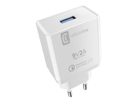 Cellular Line - Strømadapter - 18 Watt - Qc 3.0 (Usb) - På Kabel: Usb-C - Hvit