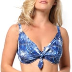 Panos Emporio Intense Electra E-G Bikini Top Marine mønster polyester F 40 Dame