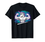 Funny Unicorn Lifting Weights Gym Workout Animal Fitness T-Shirt