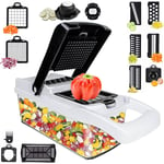 8 in 1 Vegetable Chopper Salad Fruit Mandolin Slicer Food Dicer Cutter Peeler UK