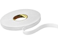 3M Scotch Dobbeltsidig Skumtape 9515W, Hvit? Dimensjoner: 19 Mm X 33 M, Med Polyetylenskumbærer (9515W19)