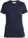 Icebreaker Women's Merino 150 Tech Lite III Short Sleeve Tee Midnight Navy, XS