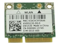 Dell Wireless 1530 - Nätverksadapter - Pcie Half Mini Card - 802.11A, 802.11B/G/N - För Optiplex 3010, 390, 7010, 790, 790 N-Series