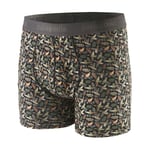 Patagonia Essential Boxer Briefs - 3" - Sous-vêtement homme Allen's Party: Ink Black L - Entrejambe 3"