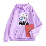 MFFACAI Hunter X Hunter Sweat À Capuche Femmes, Hommes Killua Hisoka Baka Pull Adolescent Filles Rayures Baseball Jumper Hommes Anime 3D Imprimer À Manches Longues Sweat À Capuche Pull À Capuche