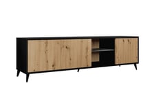 Kintore TV-skap 180 cm - Svart