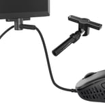 Micro Bungee ES : Prise en Charge de la Souris Filaire sans Glisser - Mouvement Libre sur Votre Bureau - Fixez-Le à Votre Moniteur - Obtenez Plus d'espace (lot Unique)