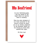 Greeting Card Love Poem Goth Boyfriend Romantic Poetry Fun Valentine's Day