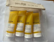 Decleor Neroli Bigarade Hydrating Essential Oil Shower 50ml X 4 + Toiletry  Bag