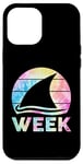 Coque pour iPhone 14 Plus 2024 Week Retro Shark Fin Lover Sea Ocean Animal Summer Trip