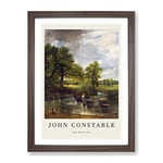 The Hay Wain By John Constable Exhibition Museum Painting Framed Wall Art Print, Ready to Hang Picture for Living Room Bedroom Home Office Décor, Walnut A4 (34 x 25 cm)