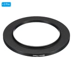 58mm-77mm Metal Step Up Ring, 2 Pcs Camera Lens Filter Adapter Ring Black