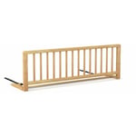 Barrière de lit Enfant - Bois naturel - 120 cm - s'adapte à tous les lits standards - Nidalys