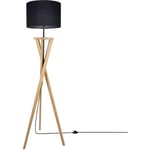 Paco Home - lampe led lampadaire lampe de salon abat-jour cylindrique rond bureau salle de jeux lampe à abat-jour en papier lampe d'ambiance simple