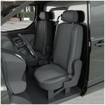 DBS - Housse de siège Auto / Utilitaire - Sur Mesure pour volkswagen Transporter (09/2009 - 2018) [2 sièges]