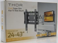 Thor 28081T Super Slim Fixed TV Wall Mount 24”-43” Max 50 kg TVs Bracket - *NEW*