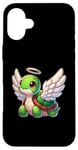 Coque pour iPhone 16 Plus Tortue comme ange avec halo