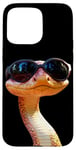 Coque pour iPhone 15 Pro Max Serpent avec Lunettes de Soleil Python Cobra Mamba Serpents