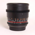 samyang Used Samyang 85mm T1.5 VDSLR AS IF UMC II Cine Lens Canon EF