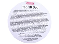 Beaphar Top 10, Hund, Tablett, Allmän Hälsa, Vitamin A, Vitamin B1, Vitamin B12, Vitamin B2, Vitamin B3, Vitamin B6, Vitamin D3, Vitamin E,..., Kalcium, Phosphorus, Kalium, Natrium, Burk