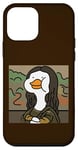 Coque pour iPhone 12 mini Portrait drôle de canard Lisa, canard hilarant Mona Lisa Art Humour