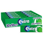 Extra Spearmint Flavour Xylitol Sugarfree Chewing Gum Bulk Box, 30 Packs of 10 Pieces (300 Pieces)