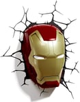 Marvel Avengers Iron Man 3D Mask FX Led Wall Light Sticker Hang Decoration Gift