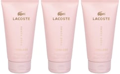 Lacoste Pour Femme Timeless Body Lotion 150ml  -3  Pack RRP £48