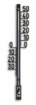 TFA Dostmann thermomètre extérieur analogique, 12.6003.01.91, résistant aux intempéries, thermomètre de jardin, thermomètre pour véranda, balcon, terrasse, avec matériel de fixation, noir