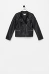 KIDS ONLY - Jacka konFreya Faux Leather Biker Otw Noos - Svart