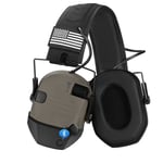 Casque de tir électronique anti-bruit sans fil,cache-oreilles de chasse,appel mains libres,protection auditive,BT 5.1 - Type Fde -BT adapter