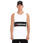 New Era NBA Colour Block Tank Chibul Maillot de survêtement Mixte, Blanc, XSS