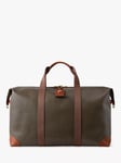 Mulberry Heritage Large Eco Scotchgrain Clipper Travel Bag, Mole/Cognac