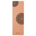 Mobiclinic®, Tapis de Yoga Liège Naturel, Antidérapant, Sac de Transport, antimicrobien, 4mm d'épaisseur, 100% TPE recyclable, écologique, 183x61cm, Mandala Design, EY-02, Yoga, Pilates, Fitness