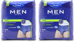 Tena Men Active Fit Plus S/M 9 Pack X 2