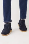 Navy Suede Desert Boots