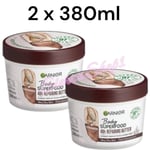 2 x 380ml Garnier Superfood COCOA+ CERAMIDE Repairing Body Butter Very Dry Skin