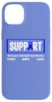 Coque pour iPhone 14 Plus Ruban bleu - Soutien de la sensibilisation au syndrome de McCune-Albright