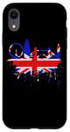 Coque pour iPhone XR Londres Skyline Angleterre Amour Union Jack Drapeau UK