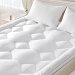 Surmatelas 180x200 en Microfibre BedStory - Un Confort Absolu Grâce au 800gsm Rembourrage en Fibres- Améliorez Le Confort de Votre Matelas