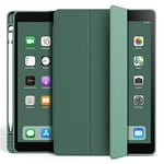 Étui de Protection pour iPad 10.2" avec Porte-Stylo, étui Intelligent avec Fonction Mise en Veille Automatique et réveil - Noir