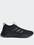 adidas Sportswear Mens Cloudfoam Move Sock Trainer - Black, Black, Size 9, Men