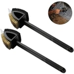 Ensoleille - Barbecue Four Grill Cuisine Métal Fil Nettoyage Brosse Grill Nettoyage Brosse 2 Pcs Barbecue Poils Brosse de-Ensoleillé