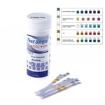 Lot de 50 bandelettes de test d'immersion multifonctionnelles,papier testeur de PH pour piscine,spa,bain à remous,accessoires pour la maison et le jardin - Type 5in1