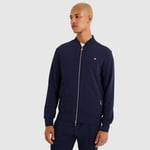 Ellesse Mens Track Top Sosia Navy Medium Full Zip Jacket Embroidered Back Logo