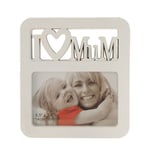 I Love My Mum Photo Frame Birthday Mother Gift Mummy White Picture White Standin