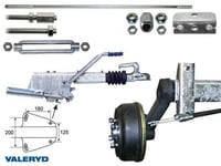 Axelpaket Knott 1050kg 1200/1700/4x100 Valeryd