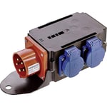 AS Schwabe Mixo Adapter/Power Splitter Versatile, Space-Saving, Universal, Mobile and Robust, 60524