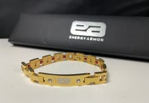 Energy Armor Armband Negative Ion Rostfritt Stål / Guld